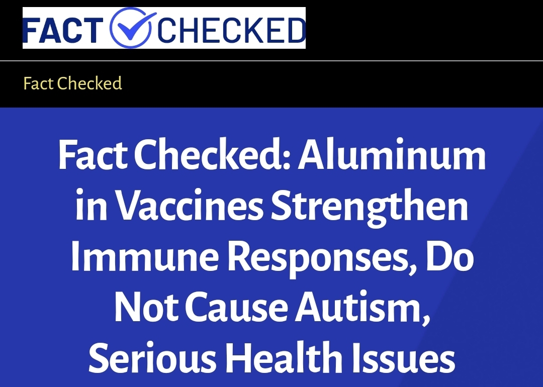 Nhôm trong vắc-xin tăng cường phản ứng miễn dịch, không gây ra bệnh tự kỷ,